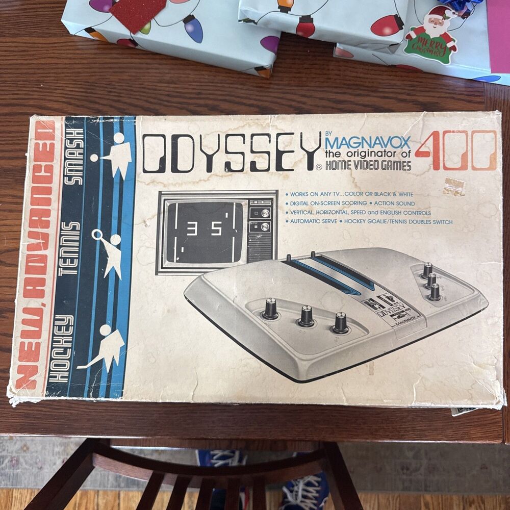 Vintage 1975 Magnavox Odyssey 400 Video Game Console With Box + Manuals